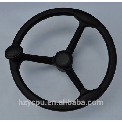 Black universal steering wheel PU foam